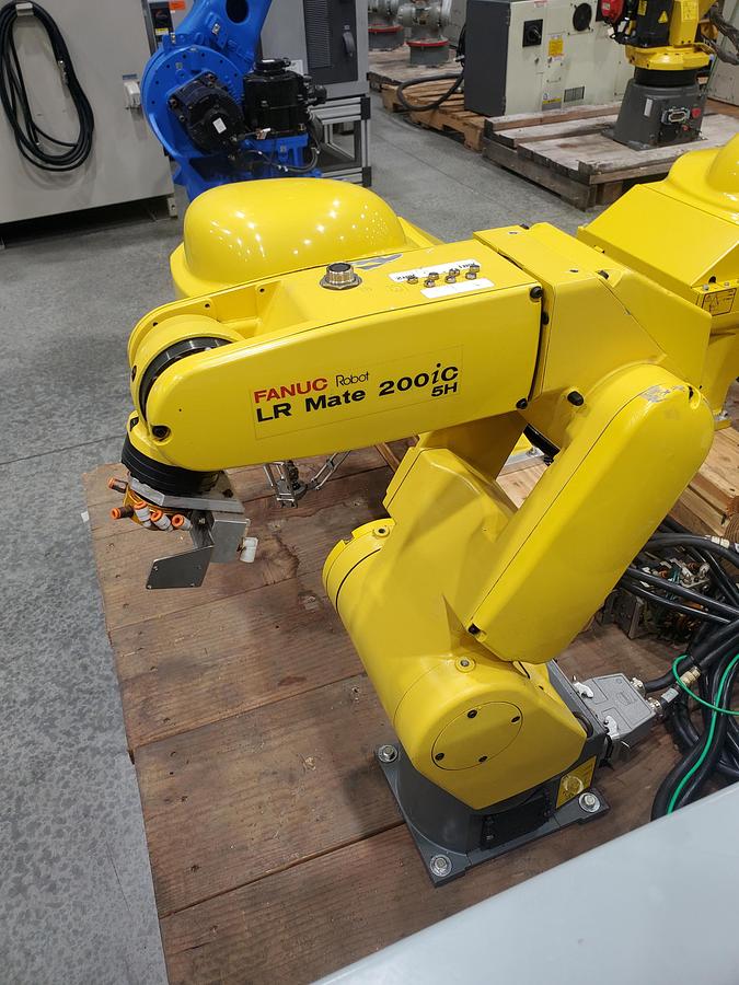 Used Fanuc LR Mate 200iC/5H and M-1ia Dual Arm Robot 