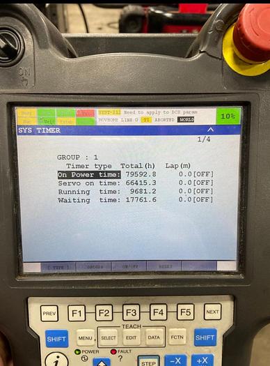 Used Fanuc Arcmate 100ic/6L Industrial Robot With R-30ib Controller and Lincoln Powerwave R450