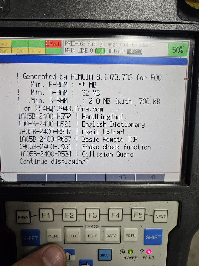 Used Fanuc R-2000ib/125L Industrial Robot With R-30ia Controller