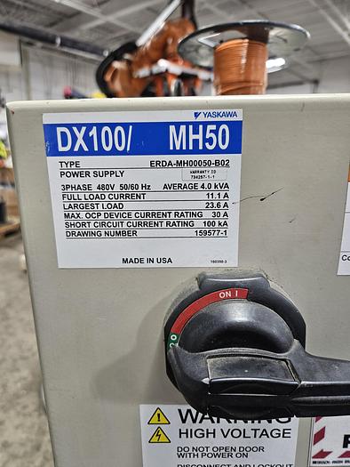 Used Yaskawa Motoman MH50-20 Industrial Robot With DX100