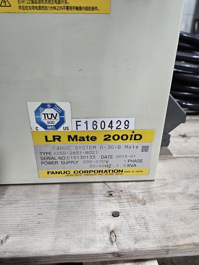 Used Fanuc LR Mate 200iD/7WP Industrial Robot With R-30ib Controller