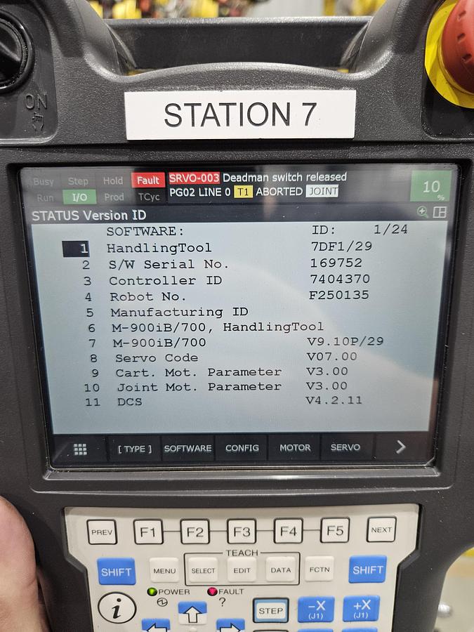 Used Fanuc M-900ib/700 Industrial Robot With R-30ib Plus Controller