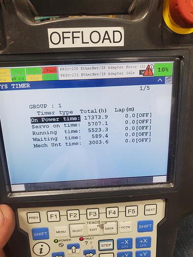 Used 2014 Fanuc LR Mate 200iD/7H Industrial Robot With R-30ib Controller and Gripper