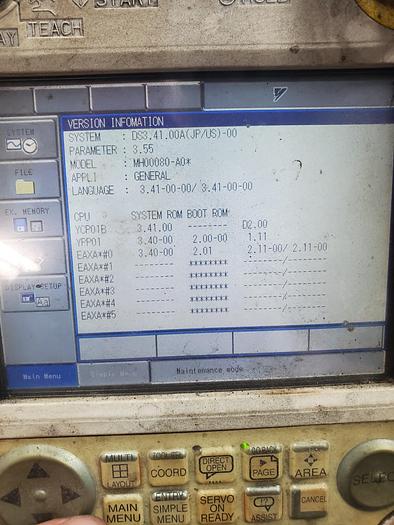 Used Yaskawa Motoman MH80 With DX100 Controller