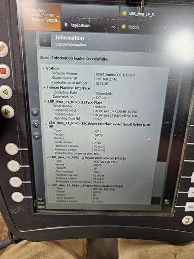Used KUKA LBR iiwa 14 R820 Industrial Cobot with KRC4 Sunrise Controller