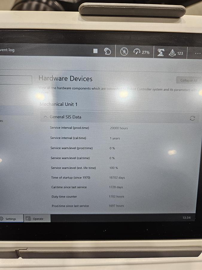 Used ABB IRB 1300-7/1.4 Industrial Robot With OmniCore C90XT Controller