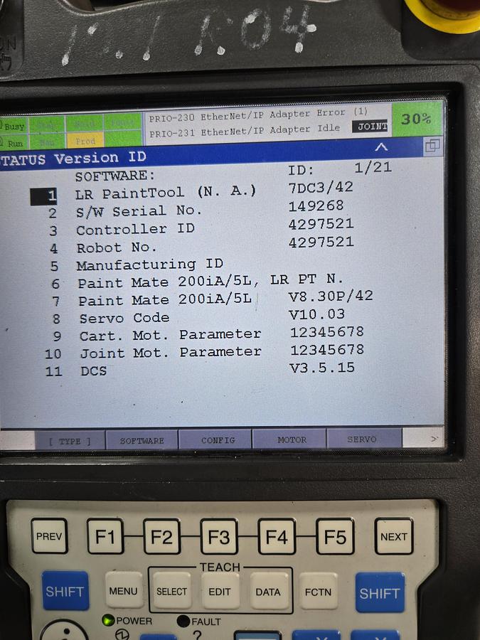 Used Fanuc Paint Mate 200ia/5L industrial Paint Robot With R-30ib Controller