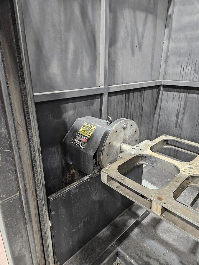 Used Complete Lincoln System 50 Robotic Welding Cell W/ FANUC 100ibe/R-30ia Dual HS and Safety