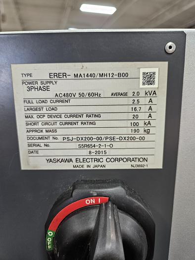 Used Yaskawa Motoman MA1440 With DX200 Controller, Motoweld RL350 and MotoPos 500 KG Positioner