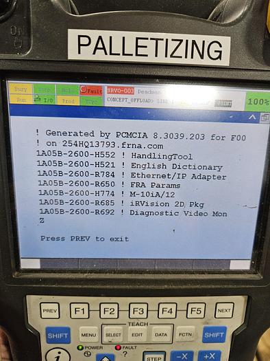 Used 2015 Fanuc M-10ia/12 With R-30ib Controller - F161870