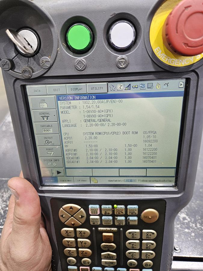 Used Dual Arm Yaskawa GP8 Industrial Robots W/ YRC1000 Controller