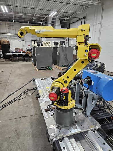 Used Dual Fanuc M-20ia/10L Industrial Robots on 25Ft Track