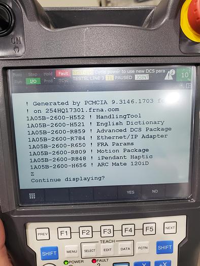 Used Fanuc M-20id/25 Industrial Robot With R-30ib Plus Controller - Zero Hours