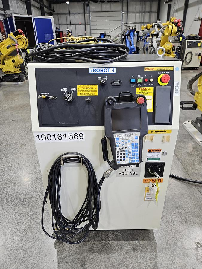Used Fanuc R-2000ib/210F Industrial Robot With R-30ia Controller
