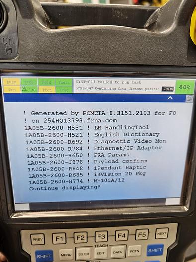 Used 2017 Fanuc M-10ia/12 Industrial Robot With R-30ib Controller, Vision and Custom Combo Suction/Finger Gripper - F197102