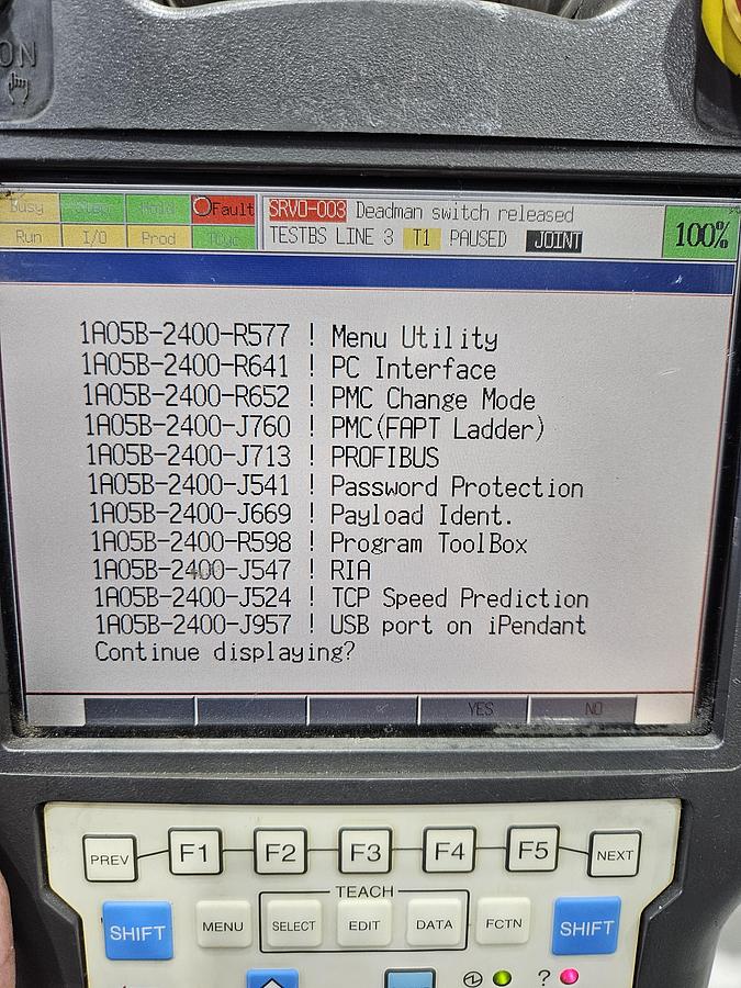 Used Fanuc R-2000ib/125L Industrial Robot With R-30ia Controller
