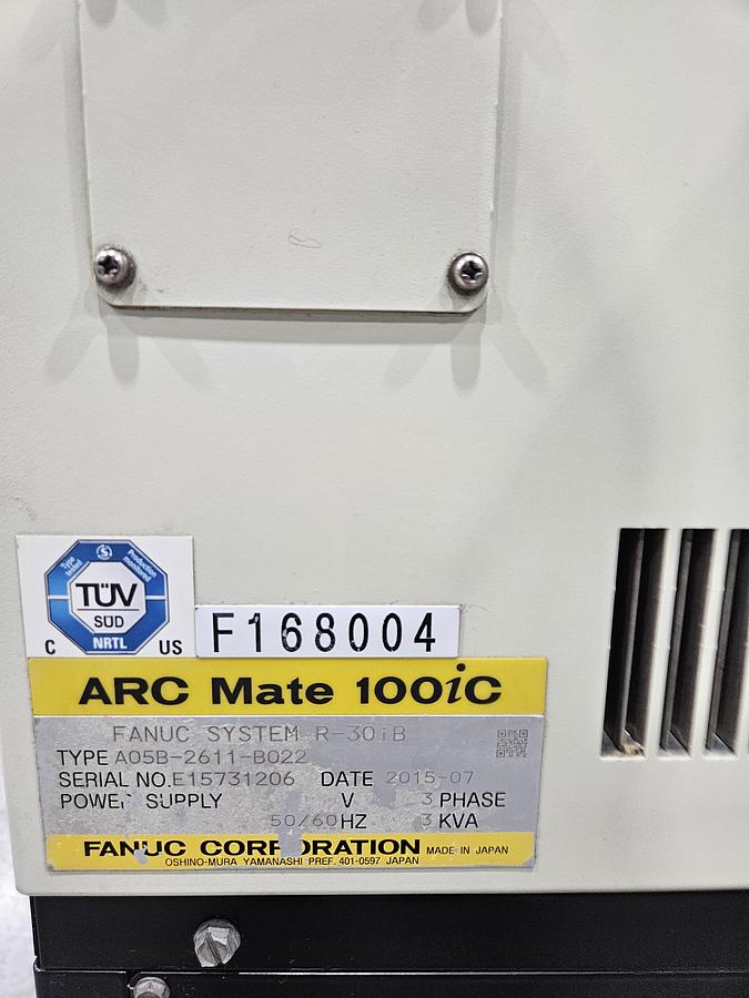 Used Fanuc Arcmate 100ic Industrial Robot With R-30ib Controller and Lincoln Powerwave i400
