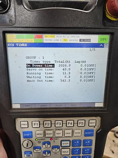 Used FANUC Arcmate 120ic/10L Industrial Robot With R-30ib Controller and Headstock - Very Low Hours