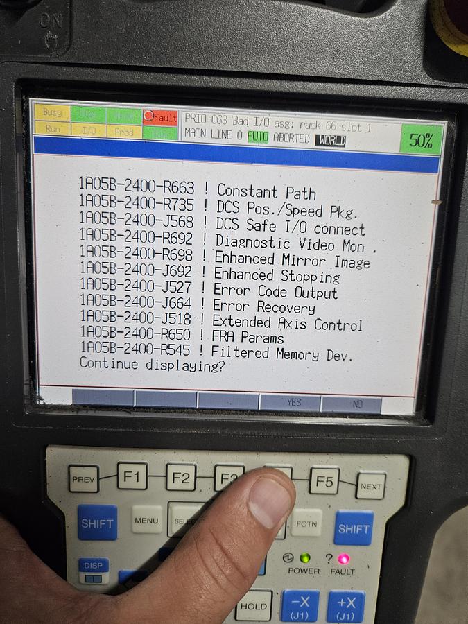 Used Fanuc R-2000ib/125L Industrial Robot With R-30ia Controller
