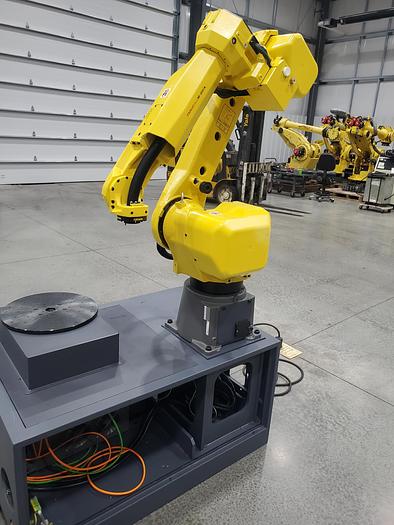Used Fanuc M-20ia Industrial Robot with R-30ib Controller and Servo Driven Table