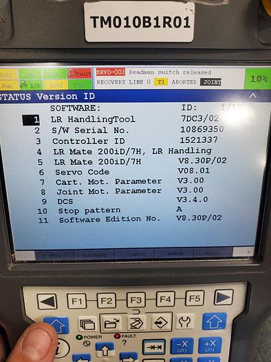 Used Fanuc LR Mate 200iD/7H Industrial Robot With R-30ib Controller