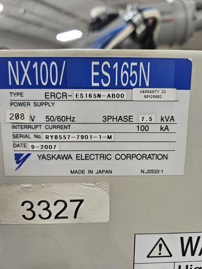 Yaskawa Motoman ES165N Unused Industrial Robot With NX100 Controller