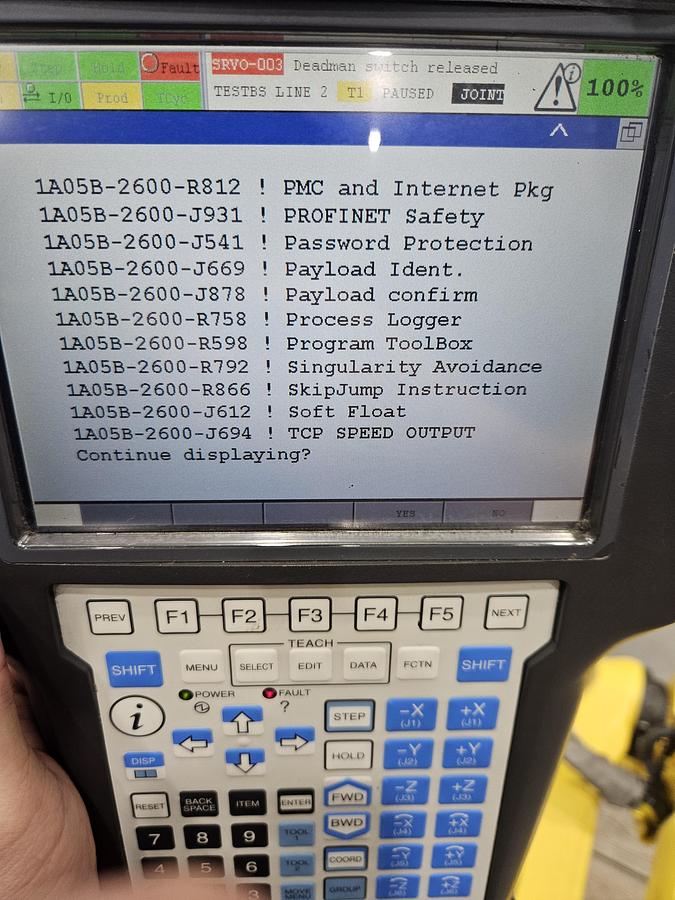 Used Fanuc M-10ia/12 Industrial Robot With R-30ib Controller