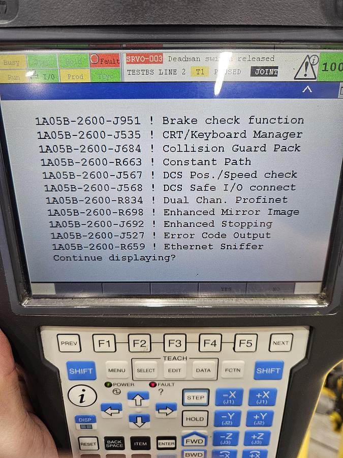 Used Fanuc M-10ia/12 Industrial Robot With R-30ib Controller