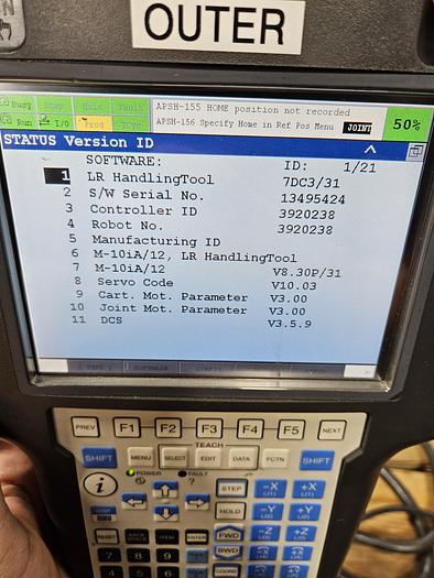 Used 2017 Fanuc M-10ia/12 Industrial Robot With R-30ib Controller, Vision, and Custom EOAT with 2 finger and 1 suction gripper - F197602