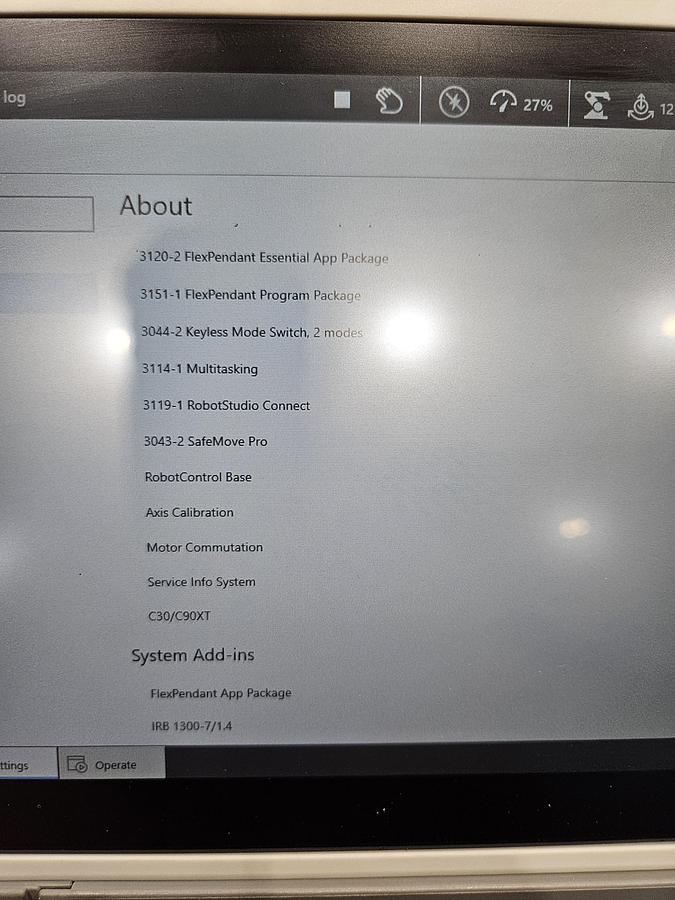 Used ABB IRB 1300-7/1.4 Industrial Robot With OmniCore C90XT Controller