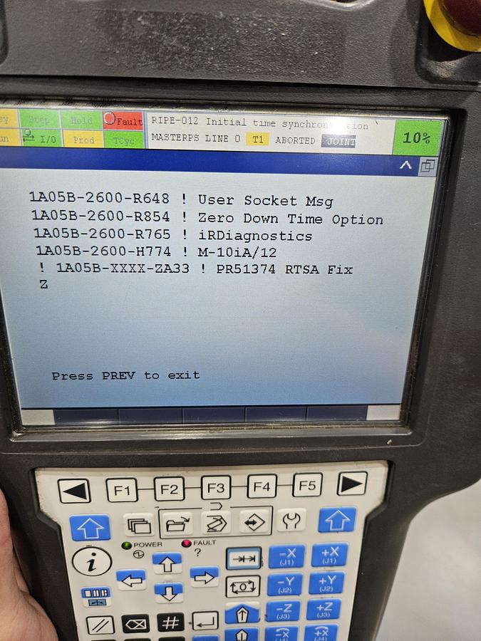 Used Fanuc M-10ia/12 Industrial Robot With R-30ib Controller