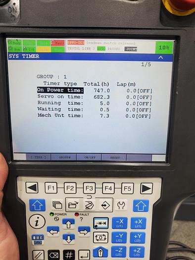 Used Fanuc M-20ia Industrial Robot with R-30ib Controller and Servo Driven Table