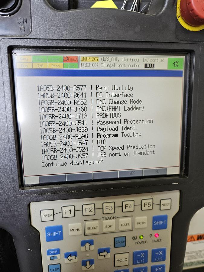 Used Fanuc R-2000ib/125L Industrial Robot With R-30ia Controller