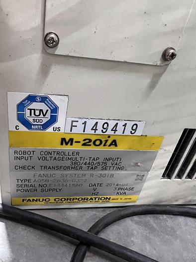 Used Fanuc M-20ia Industrial Robot with R-30ib Controller - Very Low Hours