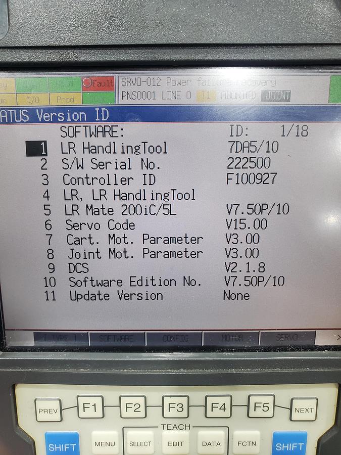 Used Fanuc LR Mate 200iC/5L Industrial Robot With R-30ia Controller