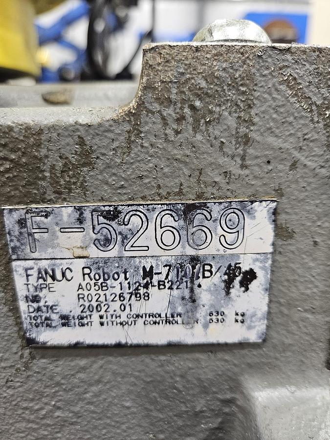 Used Fanuc M-710ib/45 Industrial Robot With R-J3ib Controller