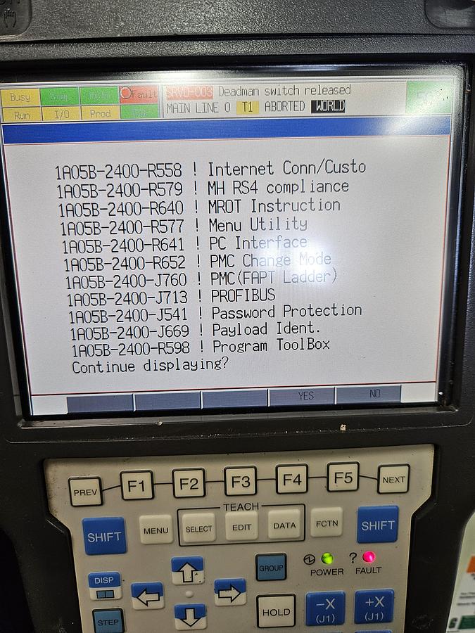 Used Fanuc R-2000ib/210F Industrial Robot With R-30ia Controller