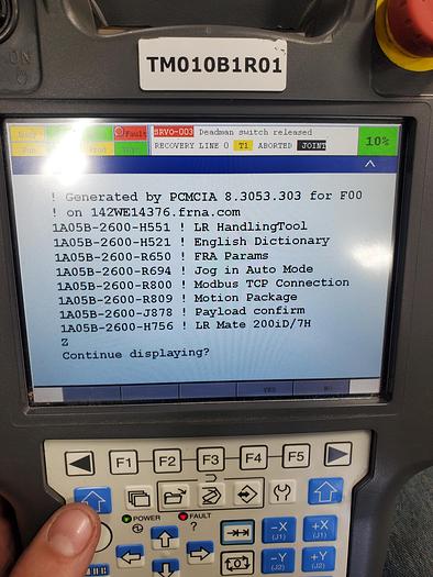 Used Fanuc LR Mate 200iD/7H Industrial Robot With R-30ib Controller