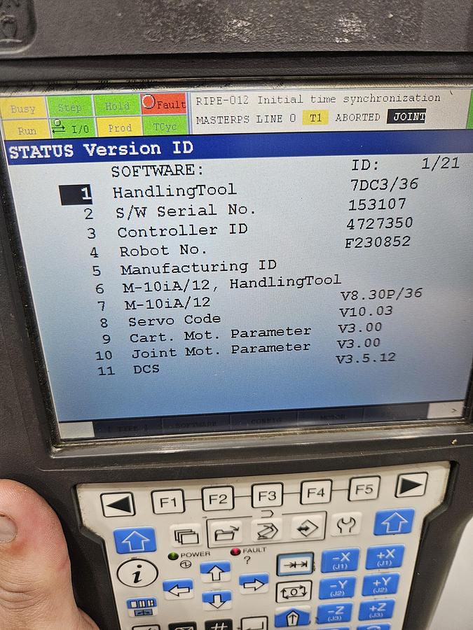 Used Fanuc M-10ia/12 Industrial Robot With R-30ib Controller