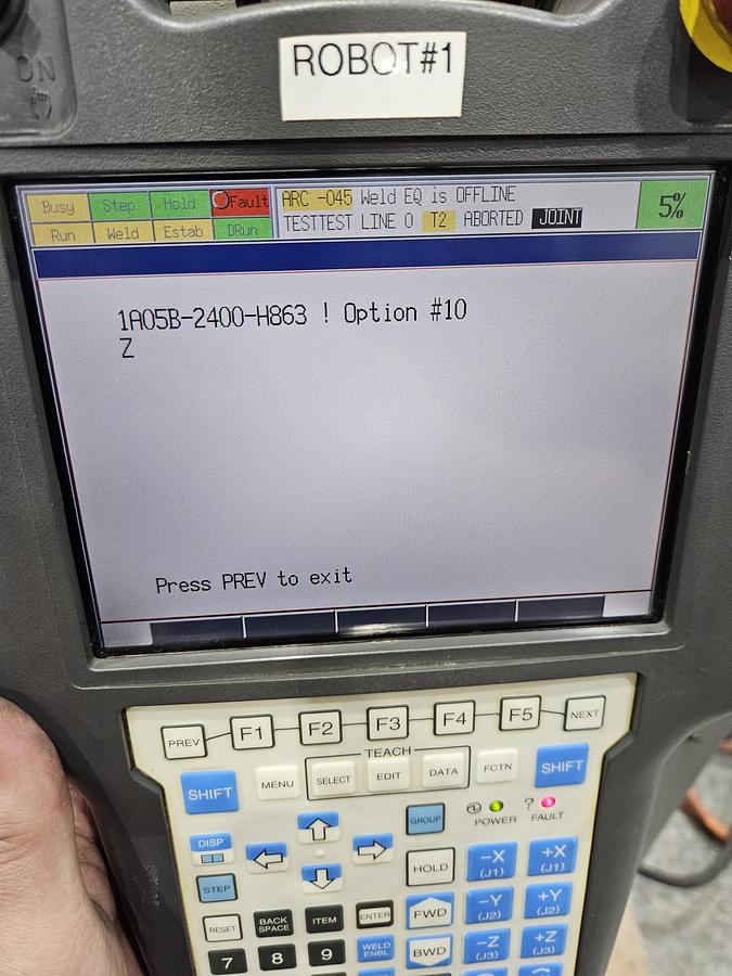 Used Fanuc Arcmate 100ic Industrial Robot With R-30ia Controller and Lincoln Powerwave i400
