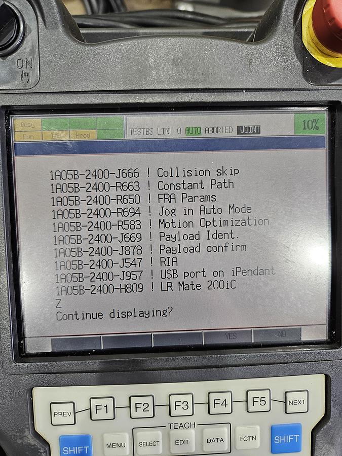 Used Fanuc LR Mate 200ic Industrial Robot With R-30ia Controller