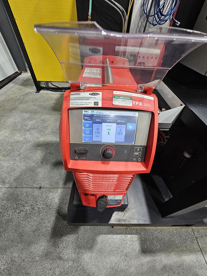 Used FANUC Robotic Welding Cell W/ FANUC 120ic/R-30ib Tracks and Safety