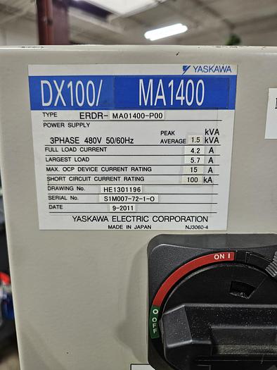 Used Yaskawa Motoman MA1400 With DX100 Controller and Miller Auto Axcess 450