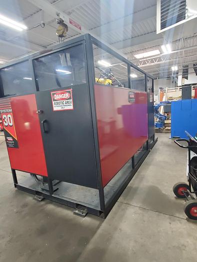 Used Lincoln System 30 With Fanuc Arcmate 100ib Industrial Robot and Lincoln Powerwave 455M