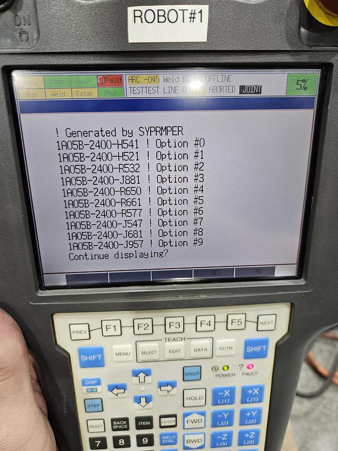 Used Fanuc Arcmate 100ic Industrial Robot With R-30ia Controller and Lincoln Powerwave i400