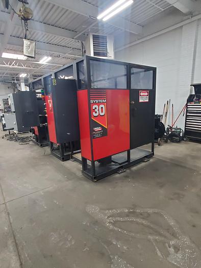 Used Lincoln System 30 With Fanuc Arcmate 100ib Industrial Robot and Lincoln Powerwave 455M