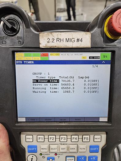 Used Fanuc Arcmate 100ic Industrial Welding Robot With Lincoln PWR350 and Dual Head