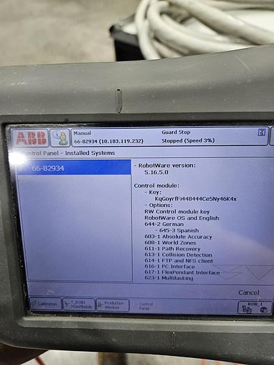 Used ABB IRB 6640-235/2.55 Industrial Robot With IRC5 Controller