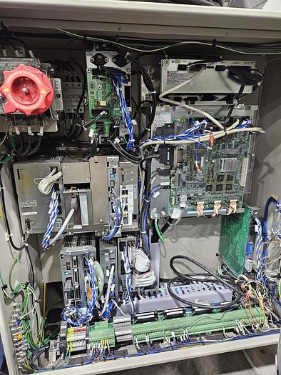 Used Yaskawa MA1400 Industrial Welding Robot with DX100 Controller, Miller Auto Axcess 450, and Dual Headstock