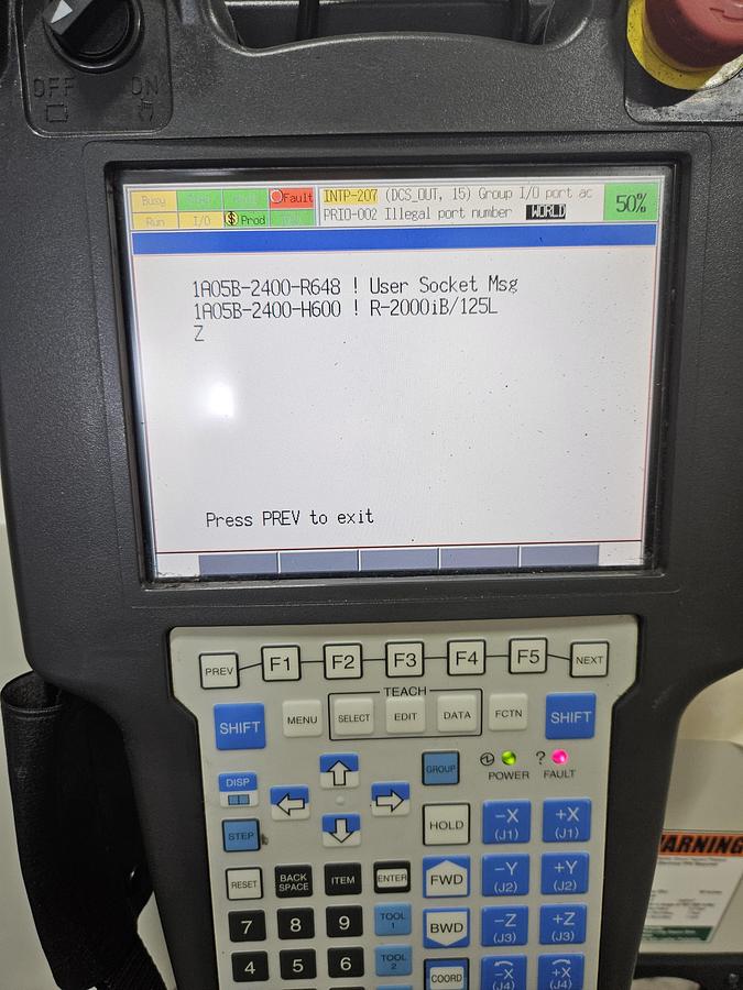 Used Fanuc R-2000ib/125L Industrial Robot With R-30ia Controller